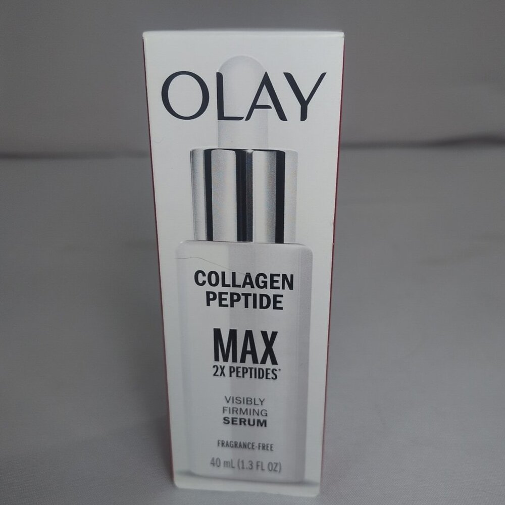 Olay Collagen Peptide MAX 2X Visibly Firming Serum NEW 1.3oz Fragrance Free 40ml